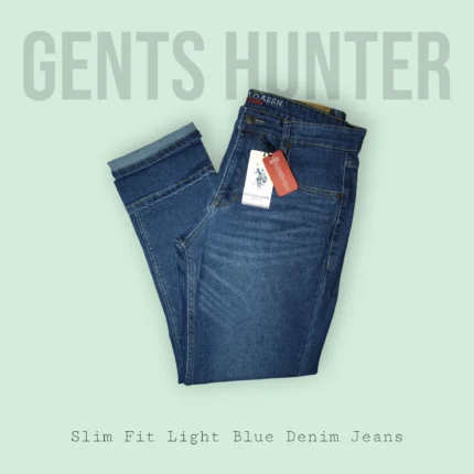 U.S Polo Slim Fit Light Blue Denim Jeans - GHUS4180