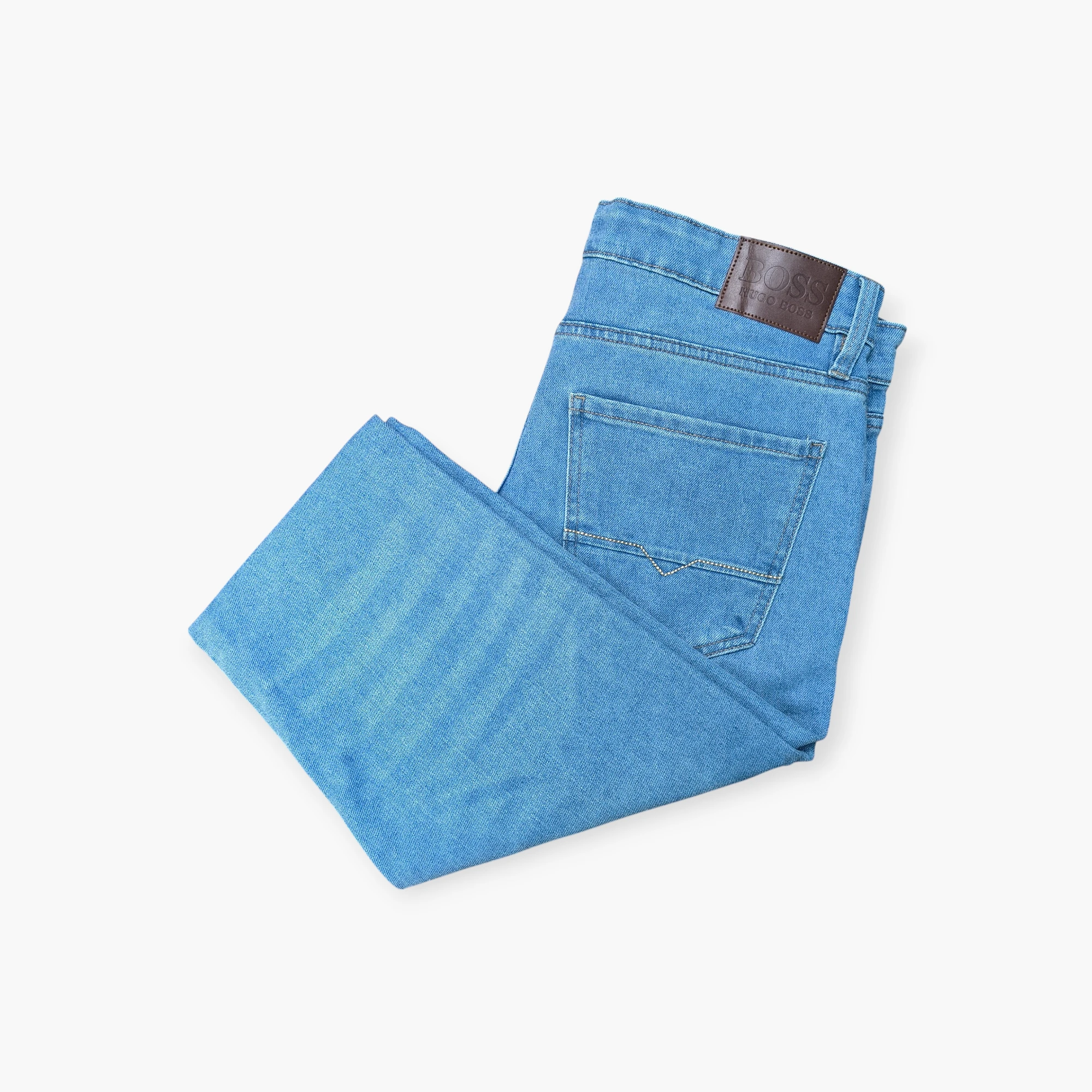 Hugo Boos Slim Fit Light Wash Stretchable Denim Jeans - GHBS5002 - Image 3