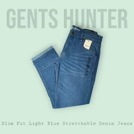 Pepe Jeans Slim Fit Light Blue Stretchable Denim Jeans - GHPP1003