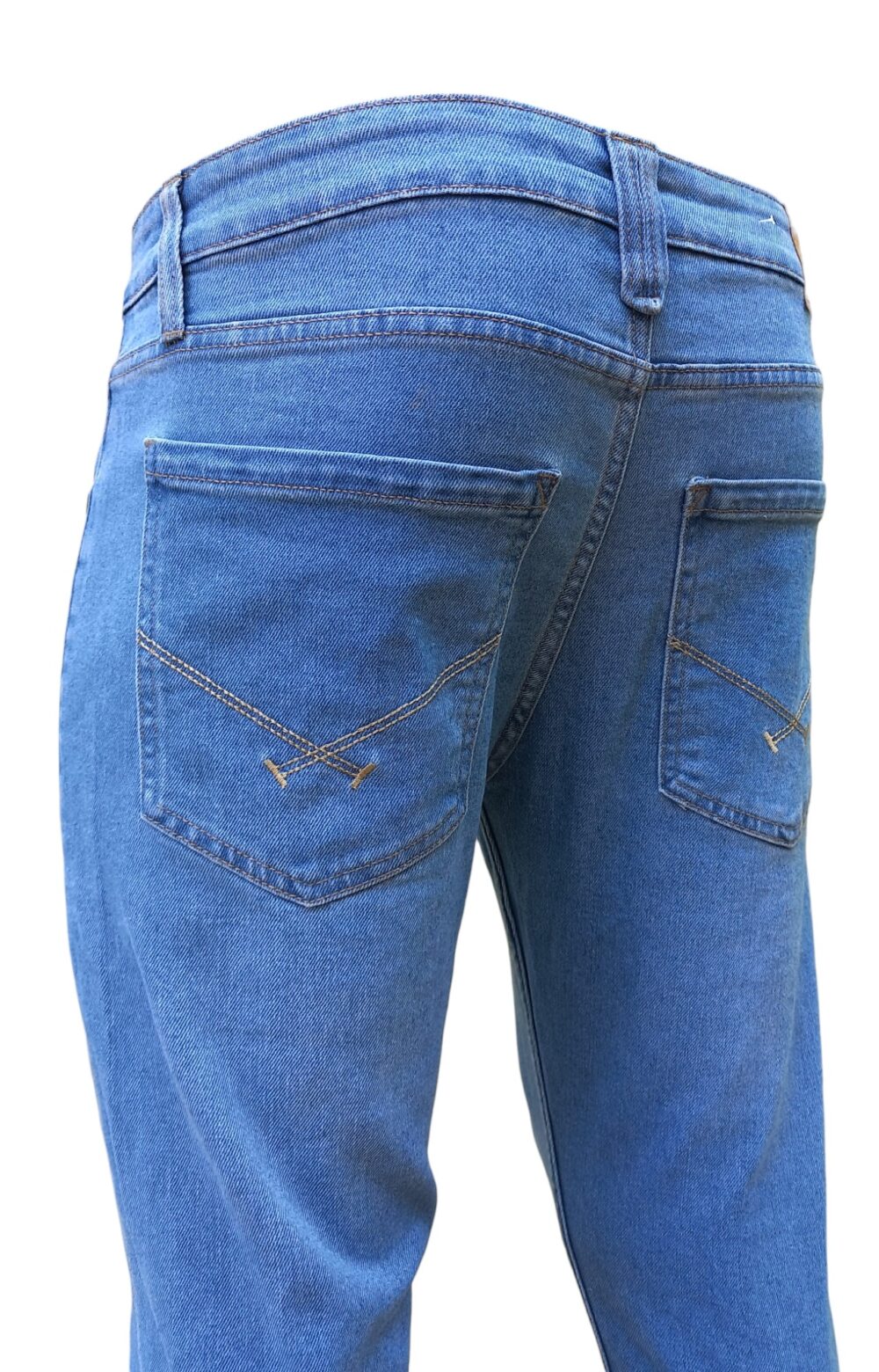 Men’s Slim Fit Light Blue Stretch Denim Jeans - GHUS4178 - Image 2