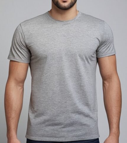 Classic Grey Crew Neck T-Shirt