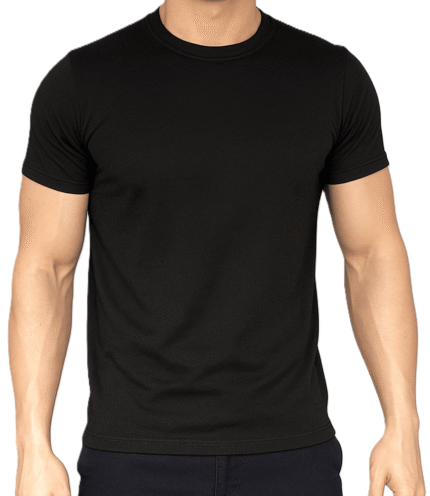 Classic Black Crew Neck T-Shirt